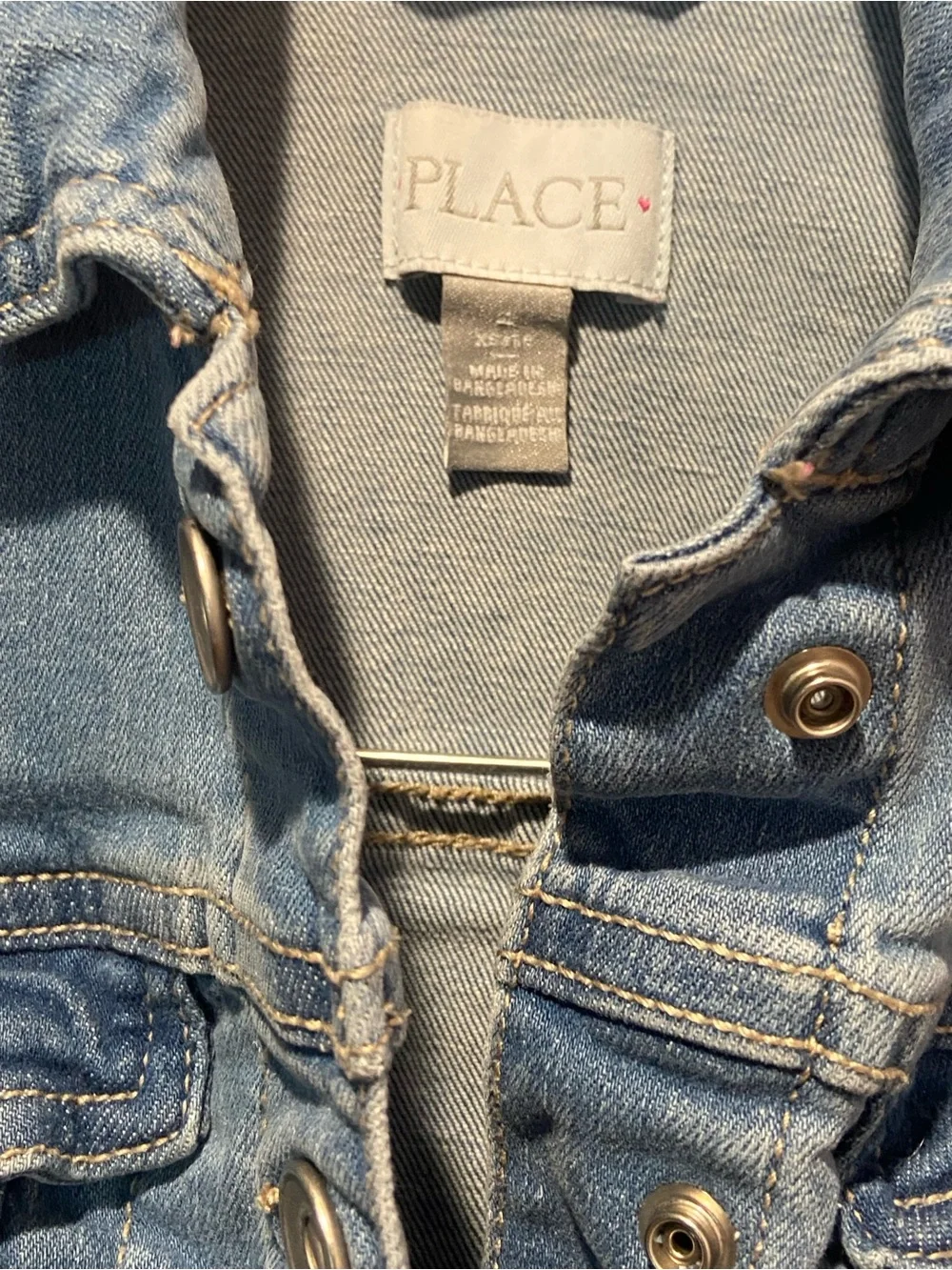 The Children's Place Medium Blue Denim Jacket for Kids